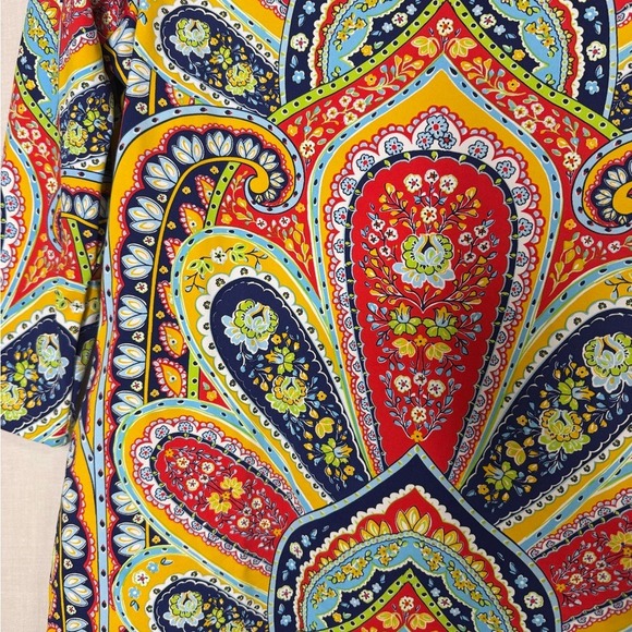 J McLaughlin Womens Catalina Cloth Paisley Popover Top M  Colorful Maximalist - Picture 4 of 9